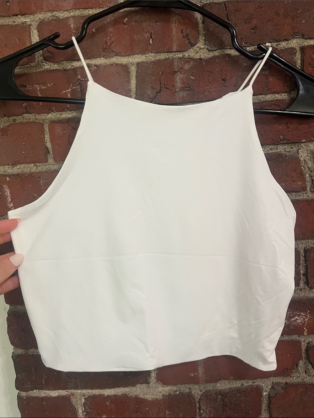 NWOT - White Spaghetti Strap Crop Top - Women's Tank